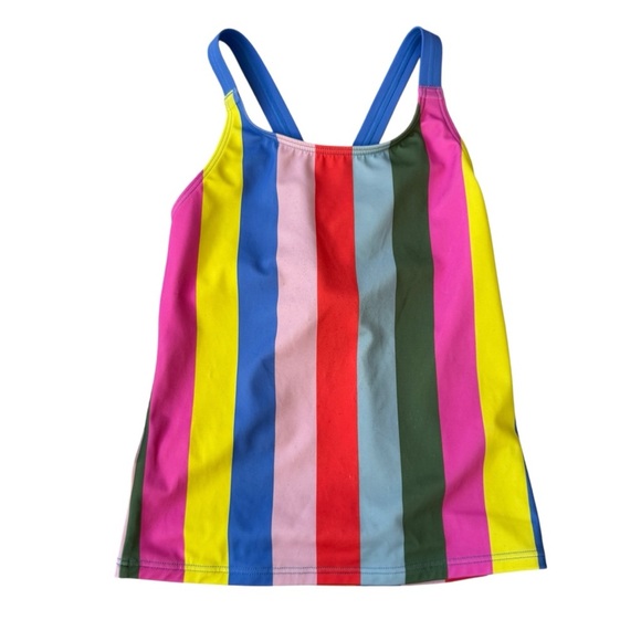 Mini Boden 3 Piece Tankini/Bikini Set, Soft Multi Stripe, Size 9-10Y - Picture 3 of 8